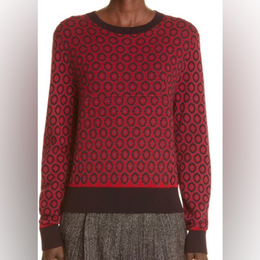 Dries Van Noten Tiny Dot Merino Wool Sweater